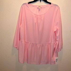 Style co pink blouse